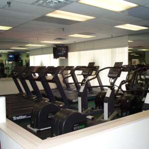 The revamped cardio deck at 72 E. Main