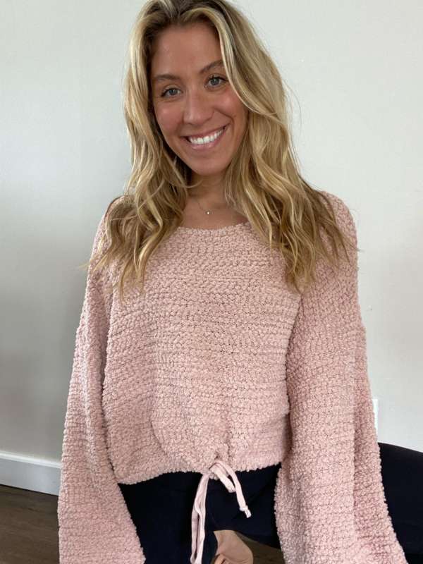 Pink Popcorn Sweater