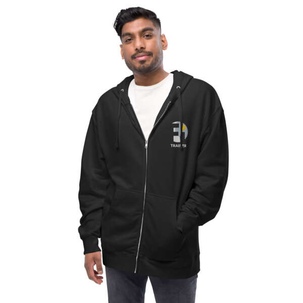 STAFF Unisex fleece zip up hoodie - Image 3