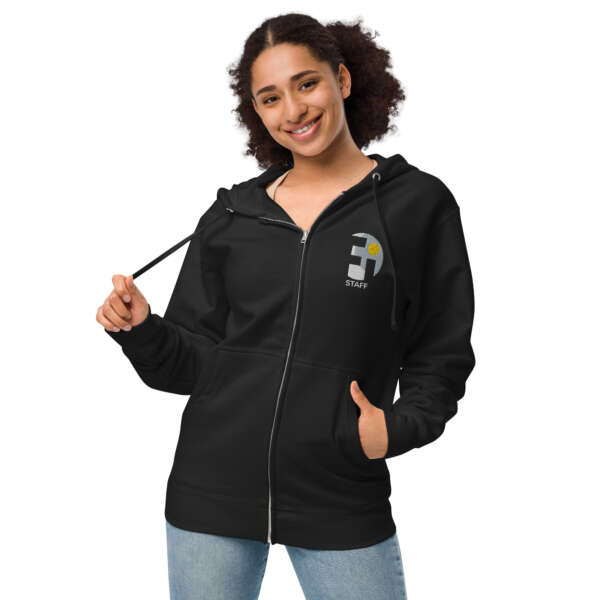 STAFF Unisex fleece zip up hoodie