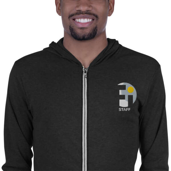 STAFF Unisex zip hoodie - Image 3
