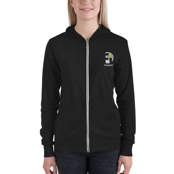 TRAINER Unisex zip hoodie