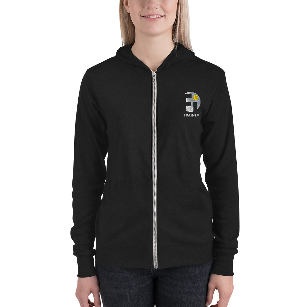 TRAINER Unisex zip hoodie