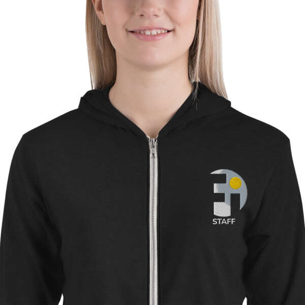 STAFF Unisex zip hoodie - Image 2