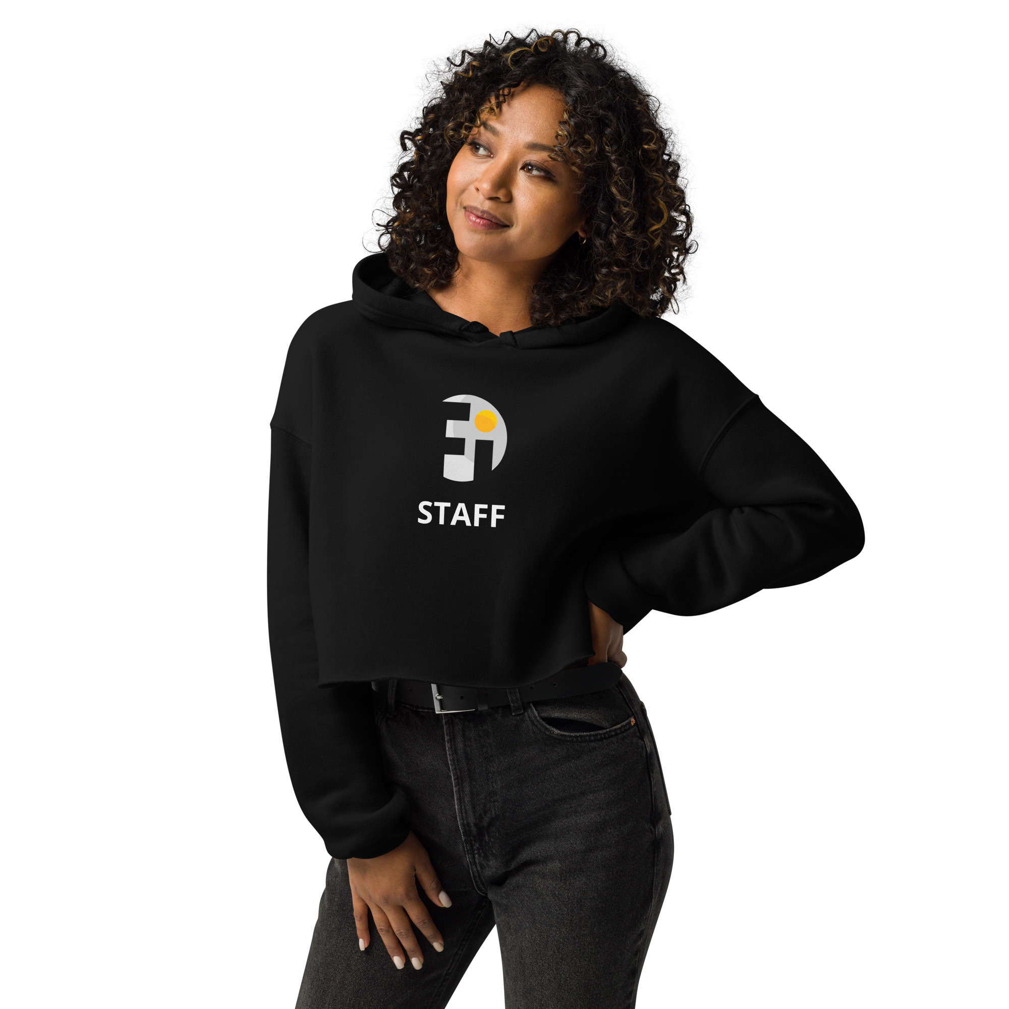 STAFF Crop Hoodie